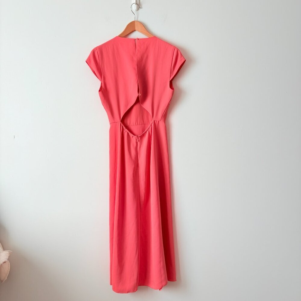 Aritzia Babaton Hamptons Midi Dress Fresco Pink Size 4 - Picture 6 of 8